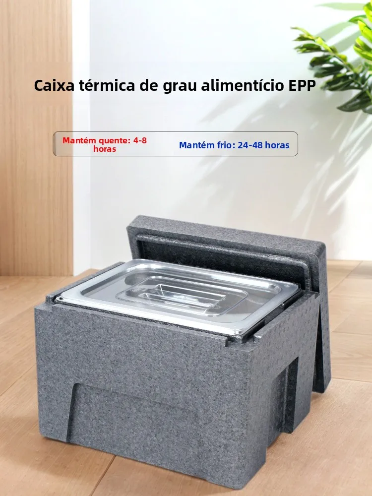 商業用手作りステンレス鋼食品断熱ボックス持ち帰り用保冷容器屋外キャンプピクニックバーベキュー用品