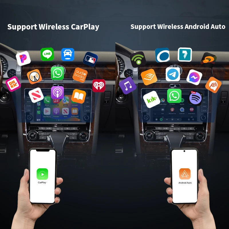 Wireless Carplay & Android Auto Module For VW Volkswagen Magotan Tiguan Passat RNS510 Series Phaeton Skoda Mirror Link AirPlay