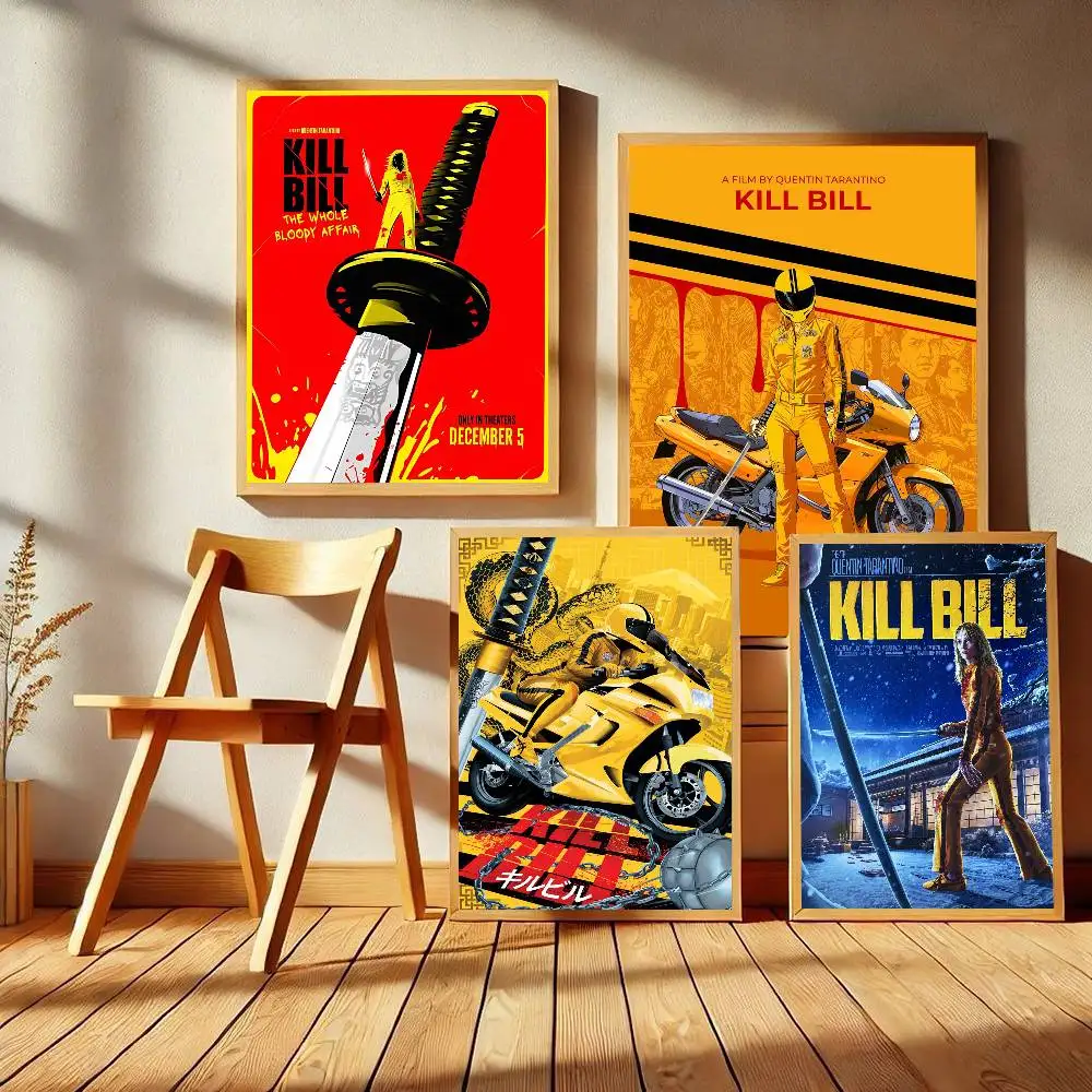 Movie K-Kill Bill Vintage Posters Sticky Vintage Room Home Bar Cafe Decor Kawaii Room Decor