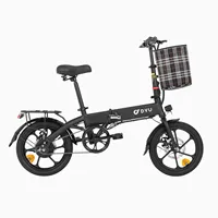 DYU AF1 Pro EU Stock Folding Electric Bicycles 36V 7.5AH Battery 250W 16 inch Adult Commuter Ebike City Road Beach Electric Bike