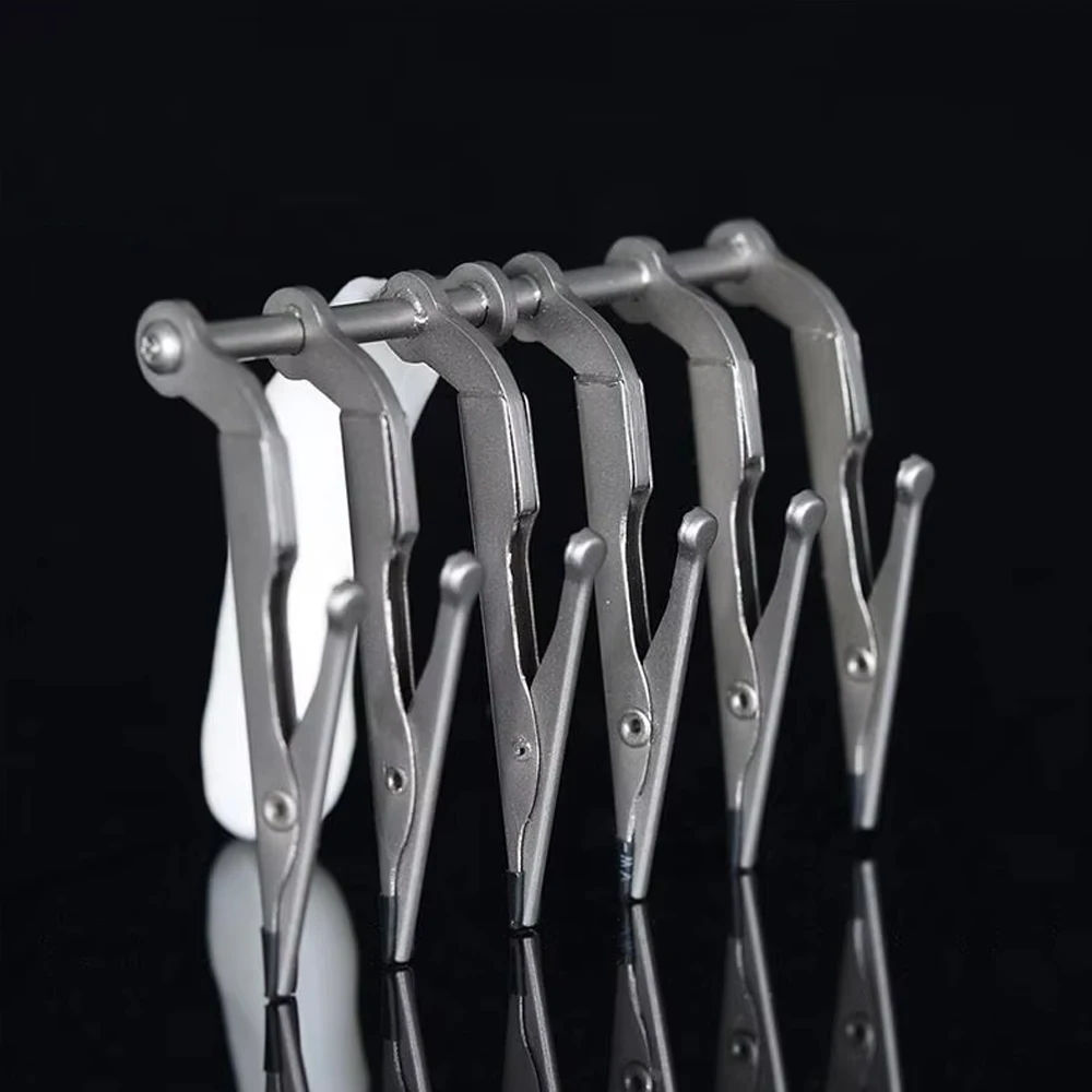 

Denture False Teeth Clip Dental Instruments Veneer Porcelain Brush Glazing Handle Temporary Crown Holder Clamps