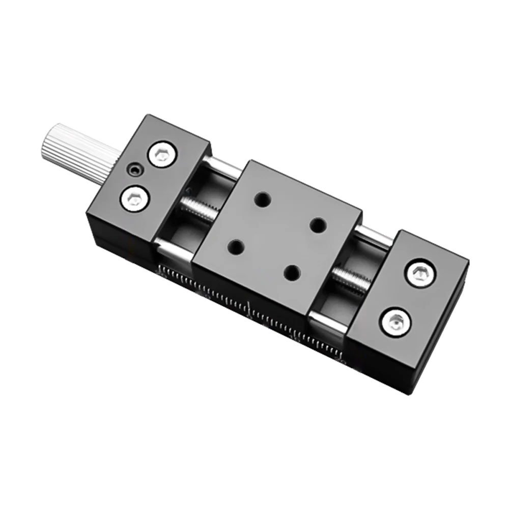 X/XY Axis DX-20/25/20DB/25DB Micro Displacement Stage Manual Slide Table Feed Screw Guide Rail Slide Surface Platform 20 * 20mm