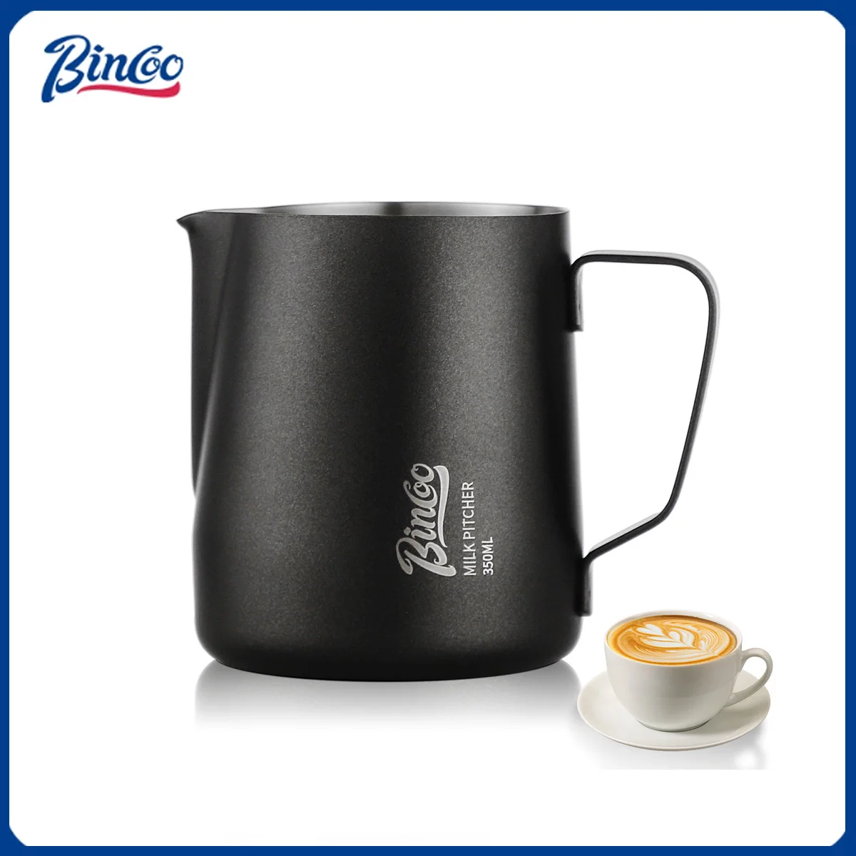 Bincoo 350/600ML Coffee Milk Frothing Pitcher Jug 304 Stainless Steel Precise Scale High Quality Latte Barista Cafe utensils