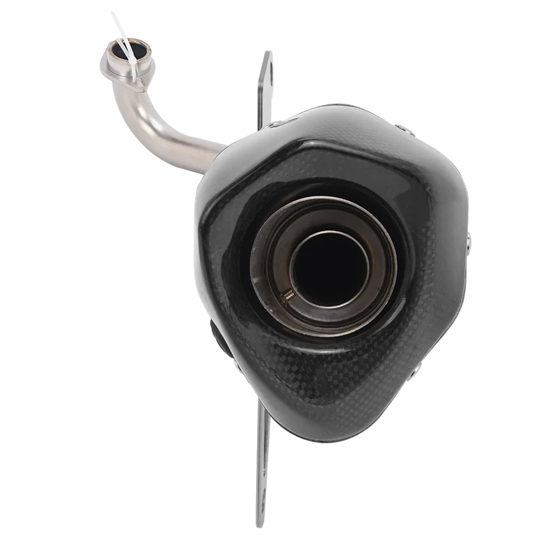 For Yamaha XMAX 300 Tricity 300 XMAX300 2025 2026 Motorcycle Exhaust System Escape Two Sensors Header Pipe Carbon Fiber Muffler