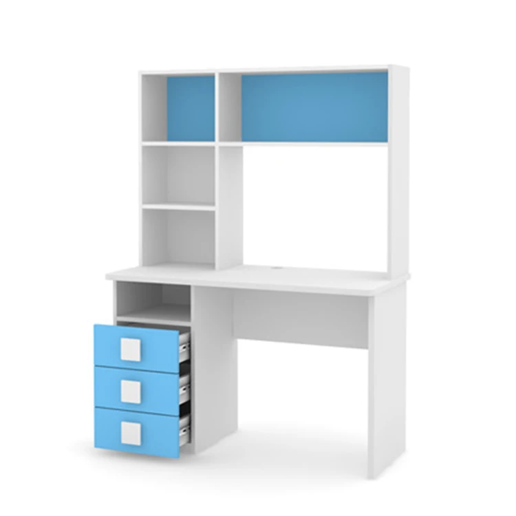 أثاث غرفة نوم الدراسة للأطفال بسعر جيد مع أدراج وخزانة الكتب وغرفة الدراسة