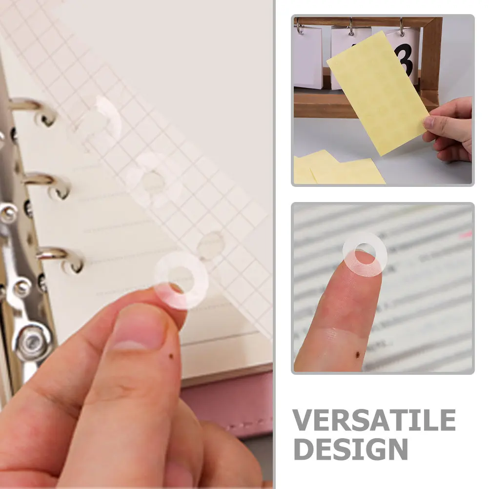 

12 листов самоклеящихся наклеек-усилителей для перфорированных отверстий в папках, для планеров, кулинарных книг, книг, рукоделия, маникюра