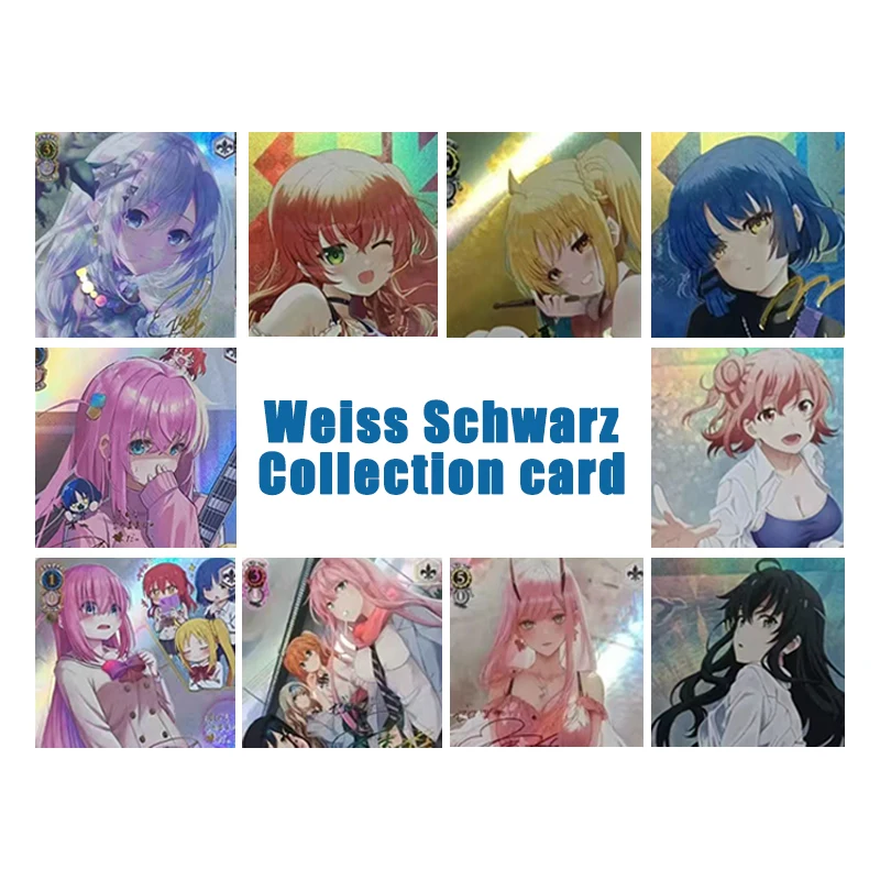 The Idolm@ster Sword Art Online Pretty Derby Tarjetas Coleccionables DIY Hechas a Mano Weiss Schwarz Juguetes de Tarjetas de Intercambio Regalo