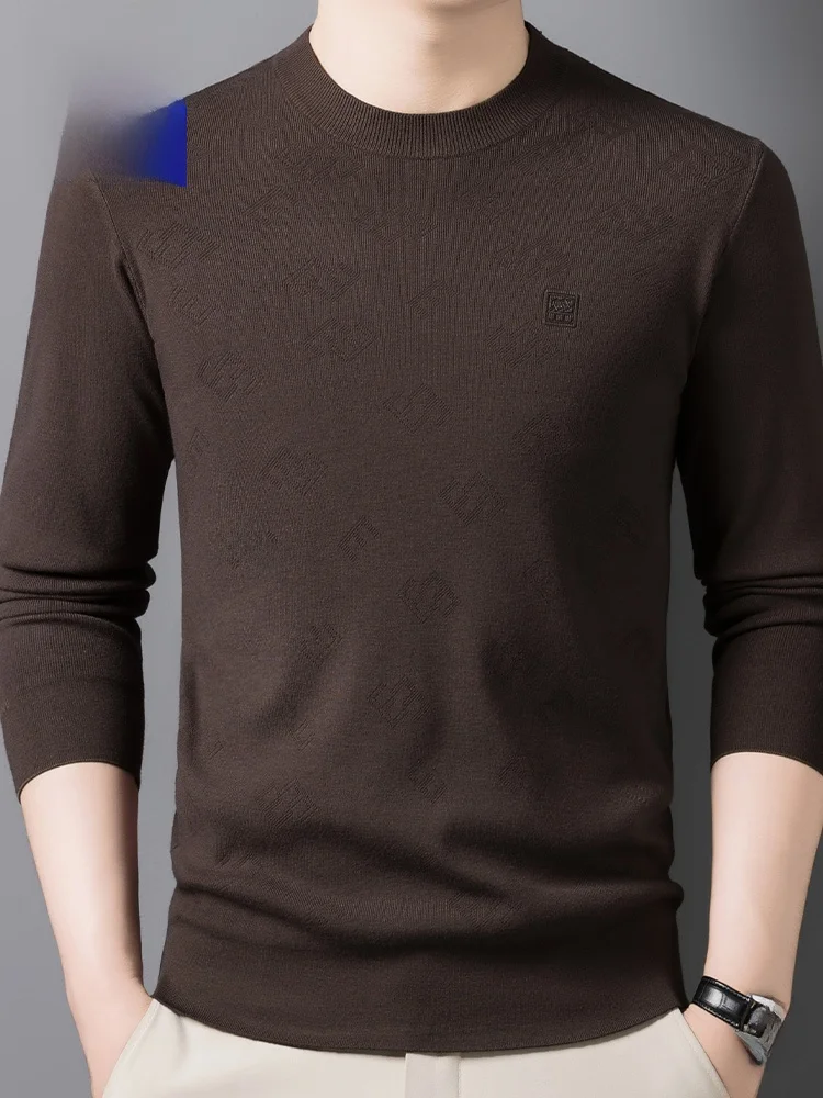 

Теплый модный вязаный свитер Base irt Long Sve round Ne, мужская модная одежда для папы, осенне-зимняя новинка Sle Romen