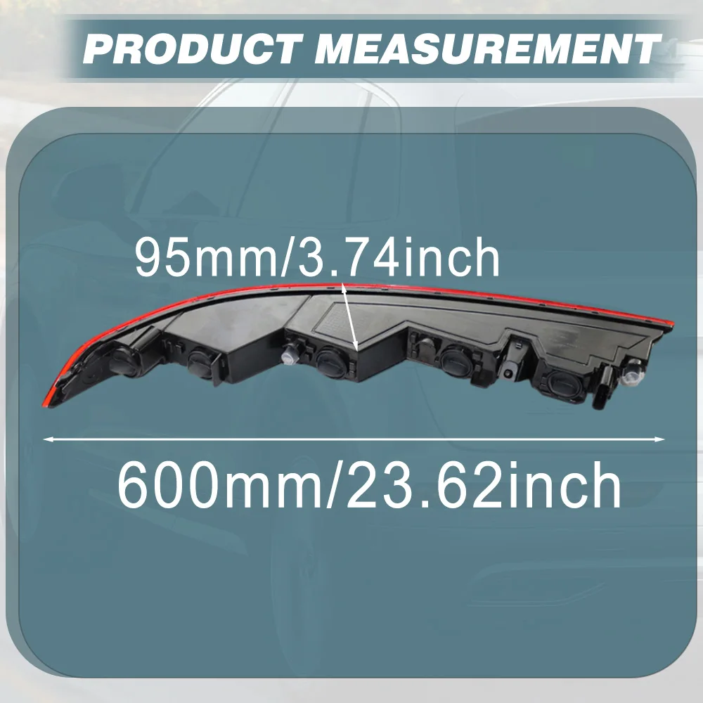 Thumbnail 3 - #4 Newest Rear Bumper Light Assembly