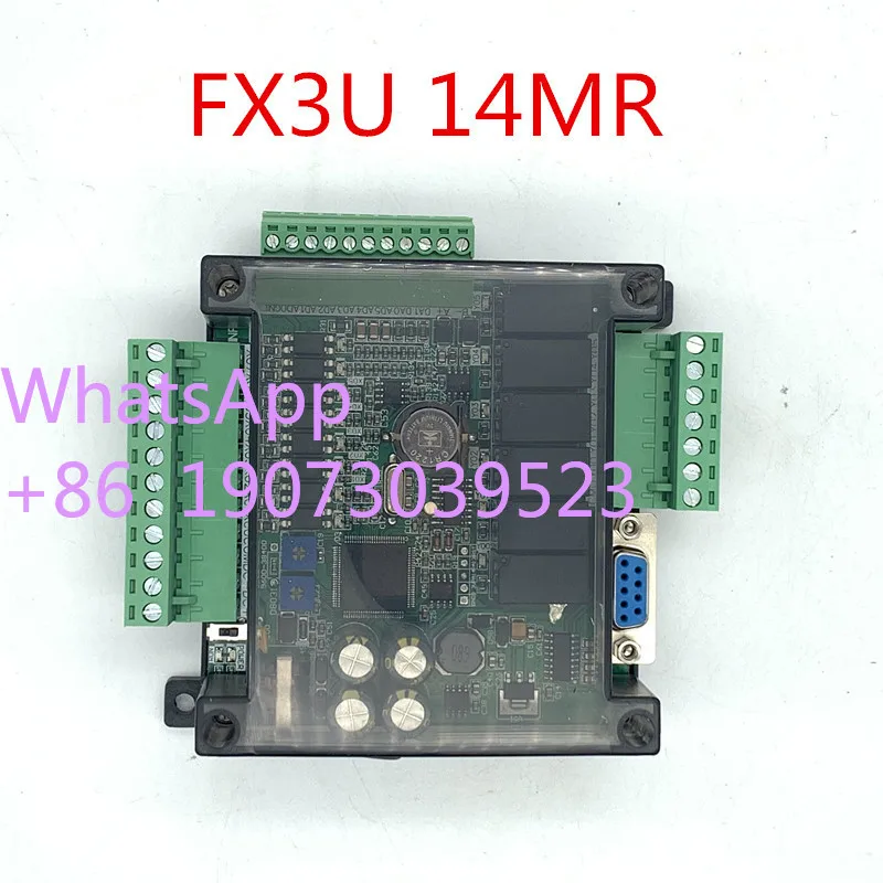 FX1N FX2N FX3U 14MR 6AD 2DA PLC RS232 RS485 Modbus RTU 24VDC for Mitsubishi PLC