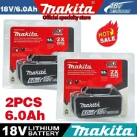 🔥✅Genuine 6.0Ah NEW makita BL1860 18V Battery Power Tools Li-ion Replacement LXT BL1850 BL1840 for 18 V Screwdriver with BMS