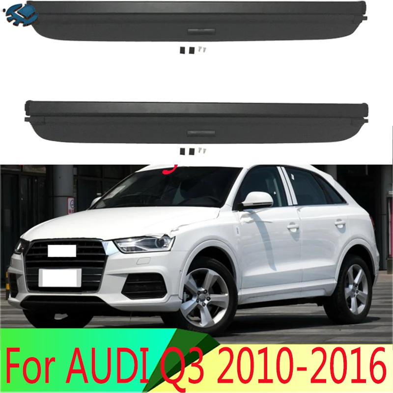 

For AUDI Q3 2010-2016 Aluminum+Canvas Rear Cargo Cover privacy Trunk Screen Security Shield shade Accessorie