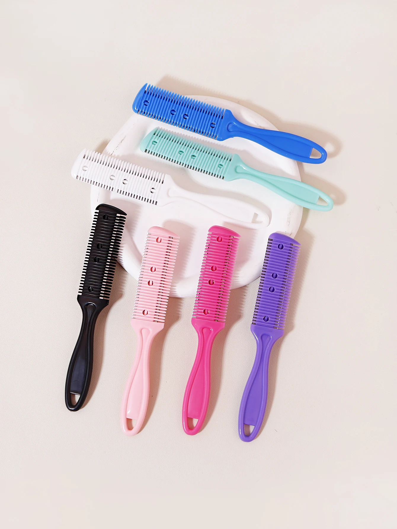 1pcs double-edged shaver comb hair clipper comb, hair sparse comb slim hair cutting tool