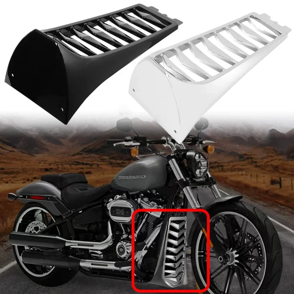 

Motorcycle Front Bottom Spoiler Radiator Mudguard Chin Fairing Cover Air Dam For Harley Softail Breakout Street Fat Bob FXBR