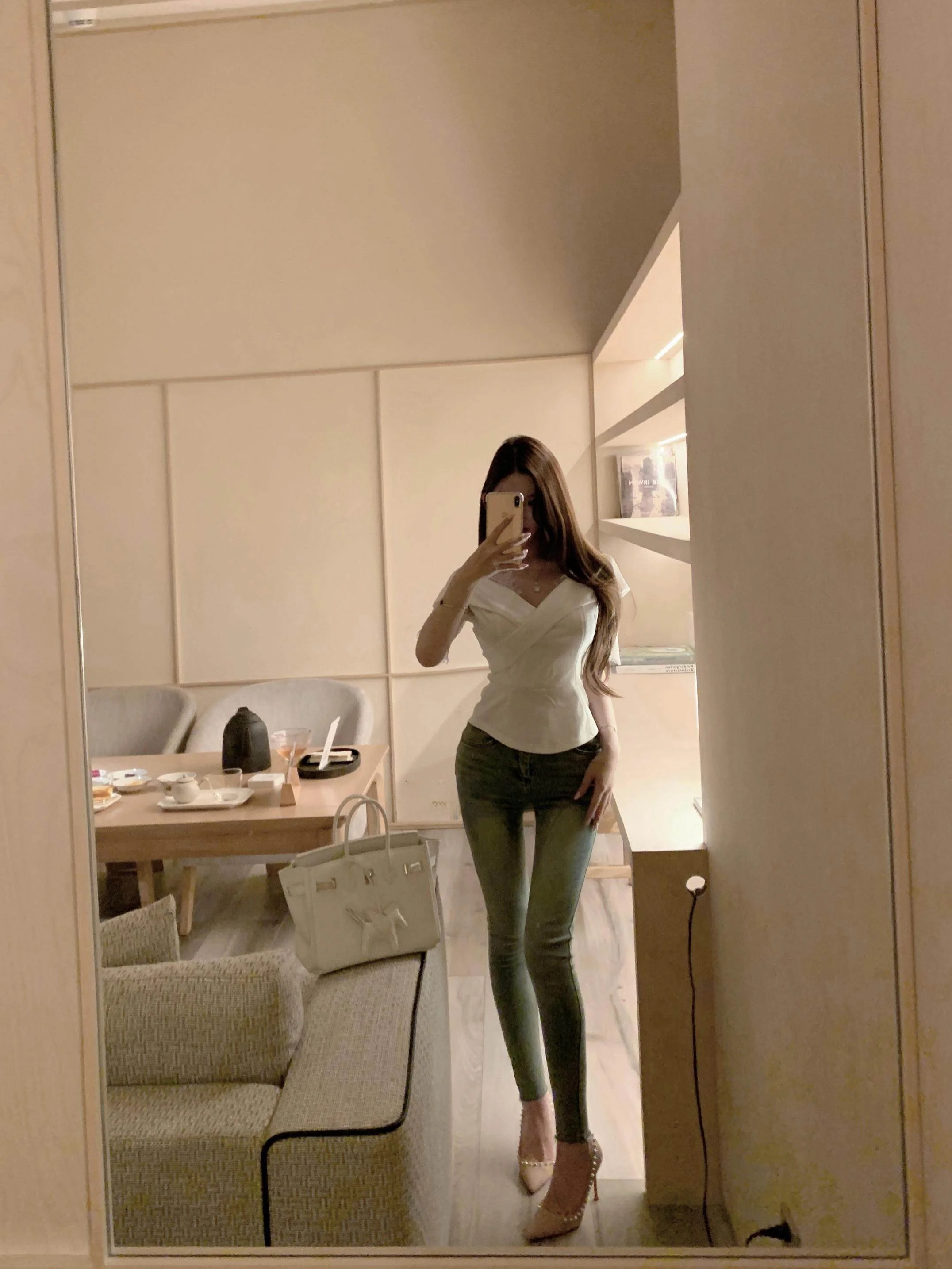 

Slim Fit High Waist Cotton Stretch Denim Jeans Bootcut Legs Waed Blue Enhance Hip Spring New Sle Women's Casual Jeans