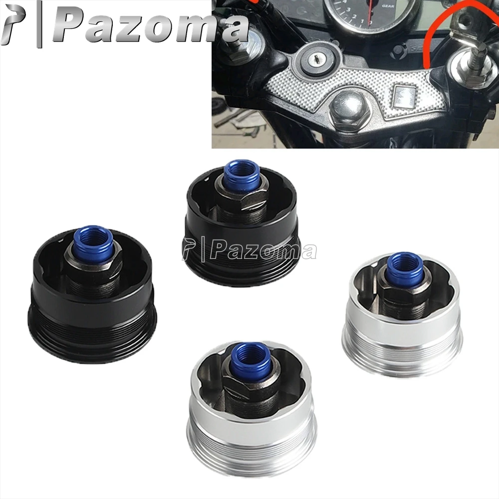 Front Fork Screws Motorcycle Shock Absorber Screw Cover Cap Aluminum For Suzuki GSXR600 GSXR750 GSXR 600 750 K6 K7 K8 K9 2003-10