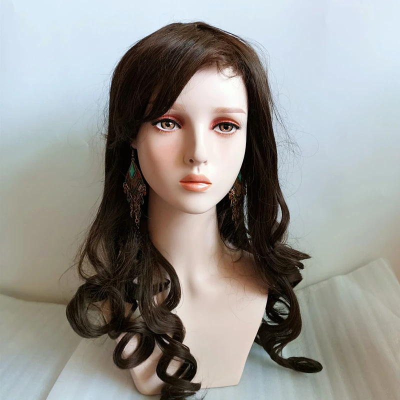 Fiberglas Female Mannequin Dummy Head Manikin Doll Head Model for Wig Hat Jewelry Display