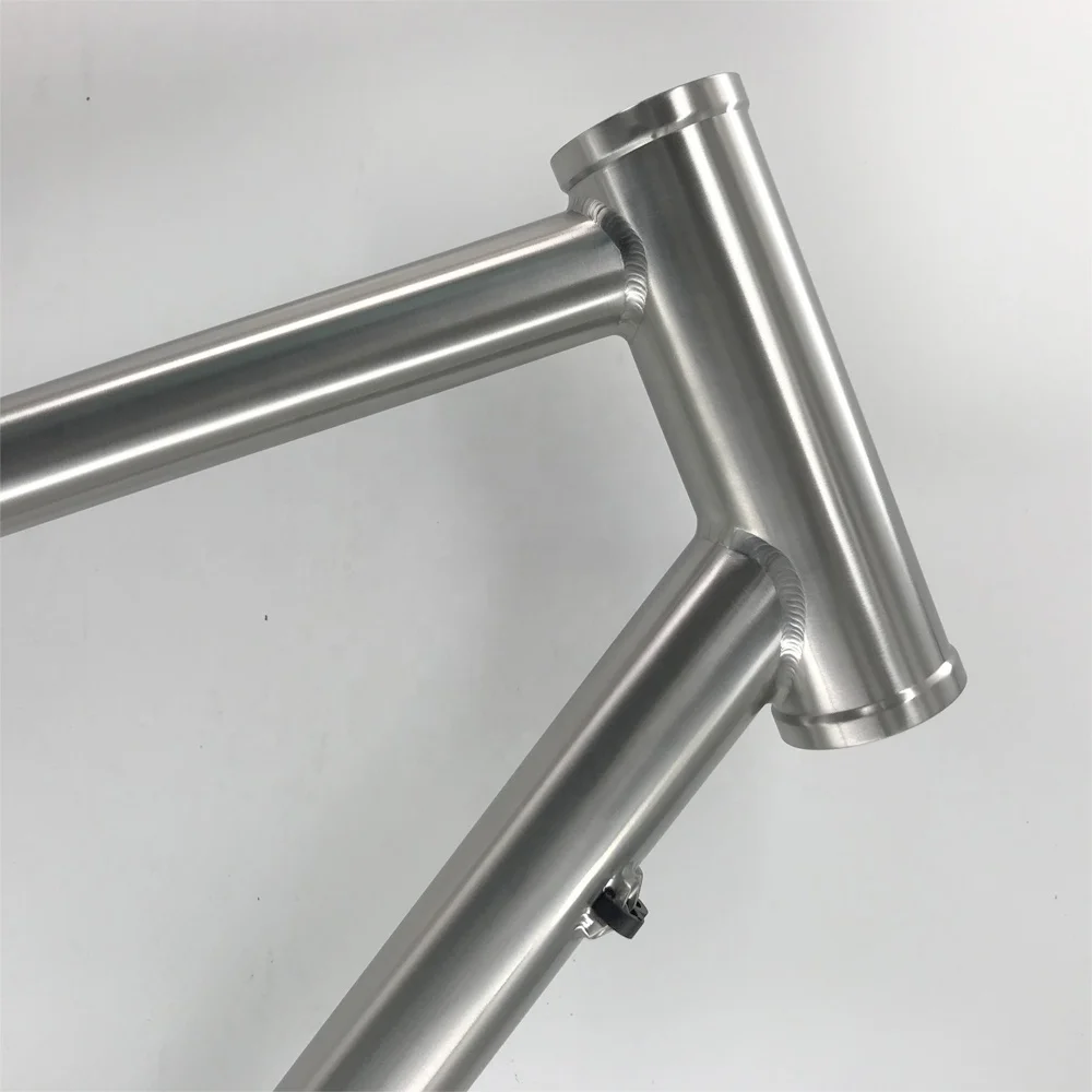 titanium touring road bicycle frame titanium gravel bike frame for flat mount brake