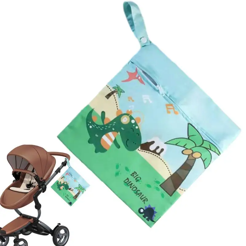 

Diaper Pouch Cartoon Waterproof Reusable Pouch Reusable Stroller Yoga Toiletries Organizer Wet Bag Diaper Bag Wet Cloth Diaper