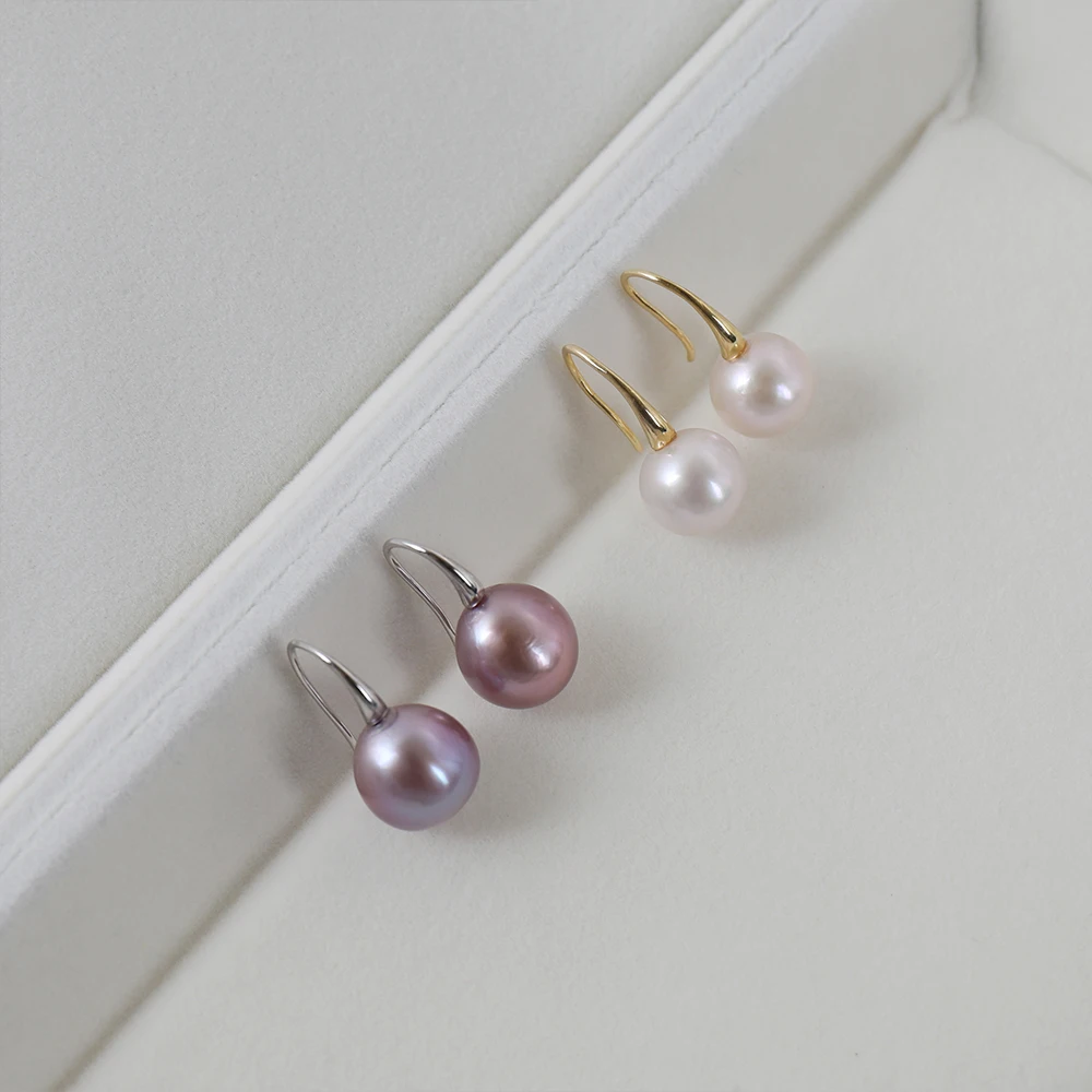 

Серьги-гвоздики с натуральным пресноводным жемчугом, высокое качество, свадебные повседневные украшения PE021