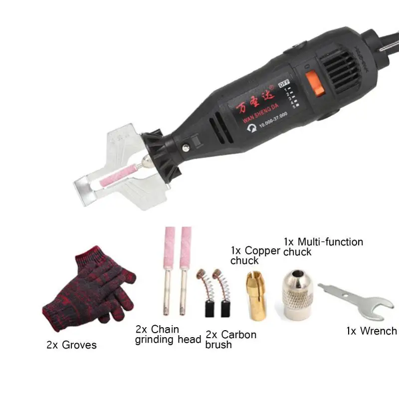 

180W 37000RPM Chain Grinder Free Disassembly Chainsaw Sharpener Electric Mini Grinder Saw Electric Chain Saw Sharpening Machine