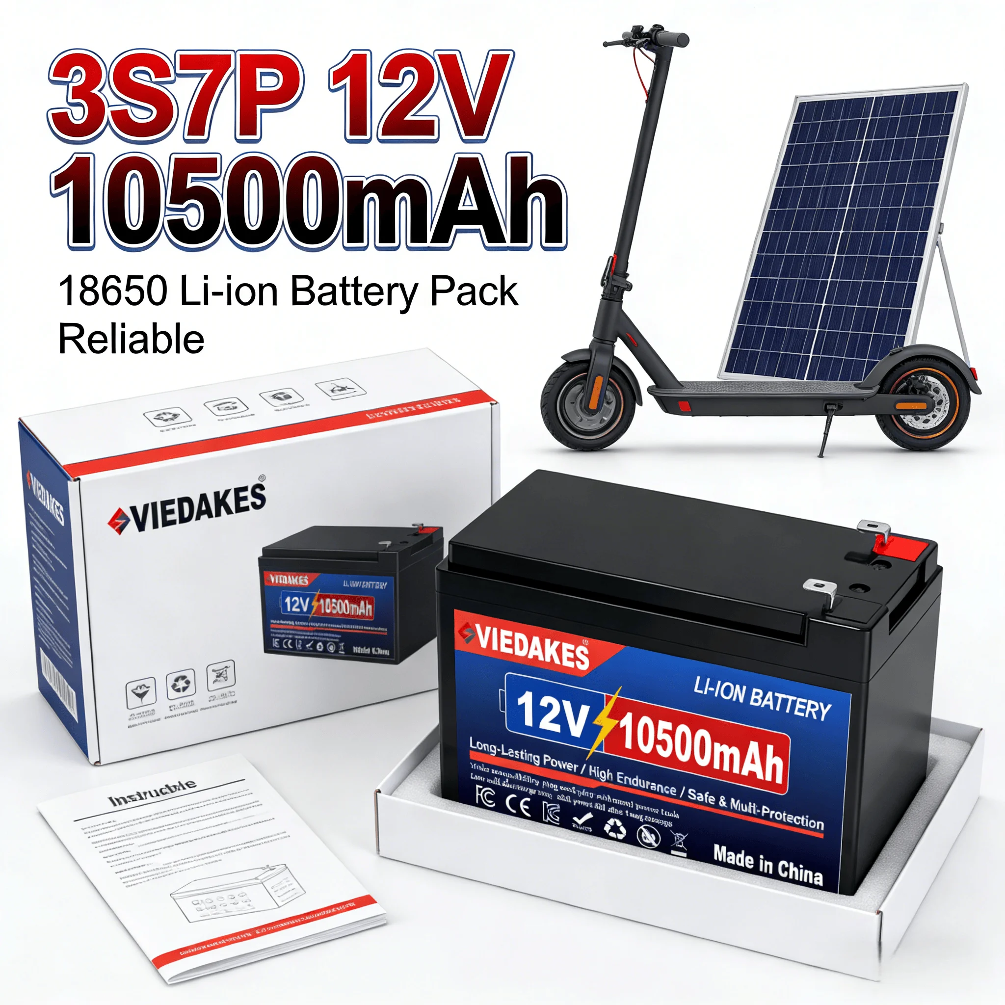 

100% Real Capacity 3S7P 18650 Battery 12V 10500mAh CE Certified for Marine Fish Finder and GPS Power