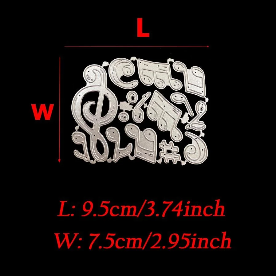 Crazyclown Musical Notes Metal Cutting Dies Stencils For DIY Scrapbooking Decorative Embossing Handcraft Die Cutting Template