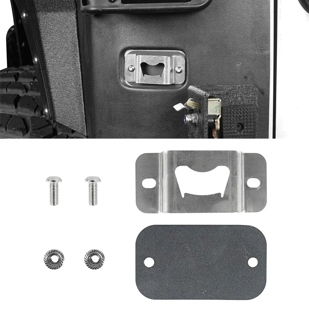 Auto License Plate Delete Bottle Opener Alloy Bare for Jeep Wrangler JK 2007 2008 2009 2010 2011 2012 2013 2014 2015 2016 2017