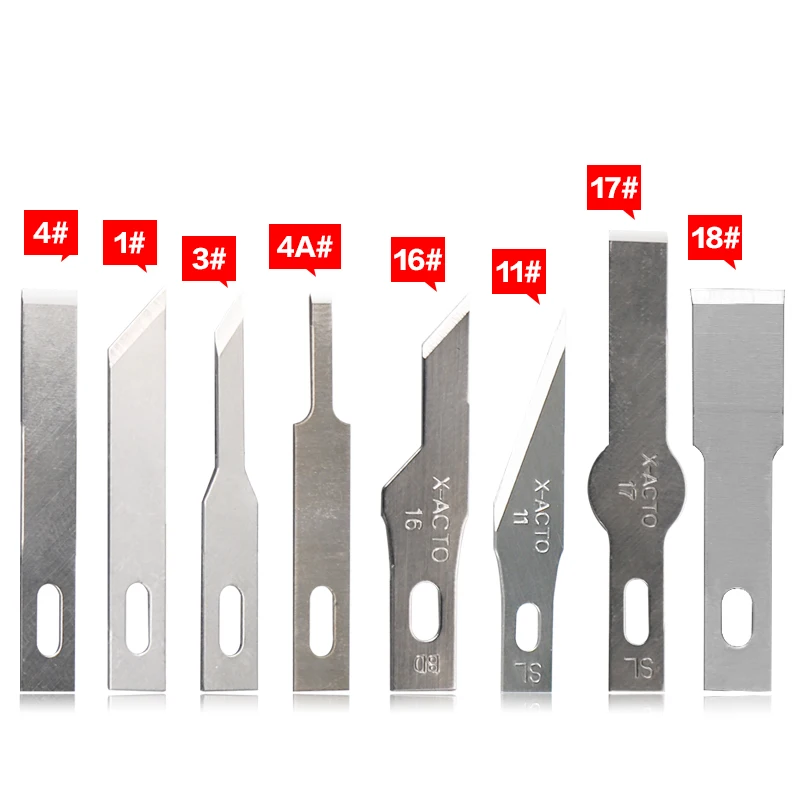 Espátula de Goma para Quitar Pegamento No.16 4A 11 17, Cuchillo de Escalpelado Metálico Antideslizante, Herramientas BSD, Cuchillo de Tallar con Hoja de Doble Cara 3