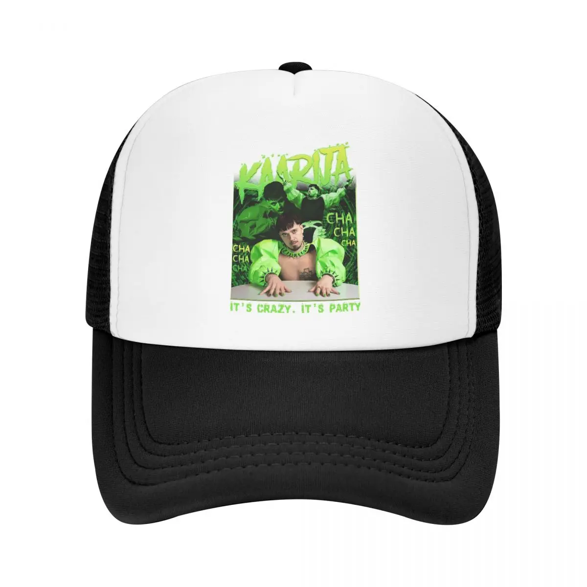 Kaarija Cha Cha Cha Eurovision Song Contest Cap Mesh Baseball Caps Adjustable Hat Hip Hop Unisex Baseball Hats Polychromatic