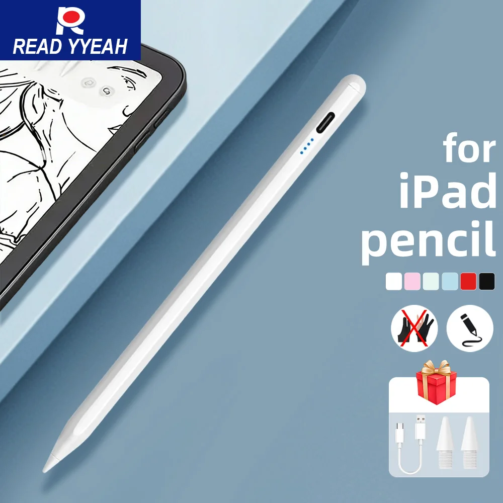 

READYYEAH Stylus Pen For IPad with Palm Rejection Magnetic Adsorption For iPad Pencil Accessories 2018~2022 Pro Air Mini Stylus