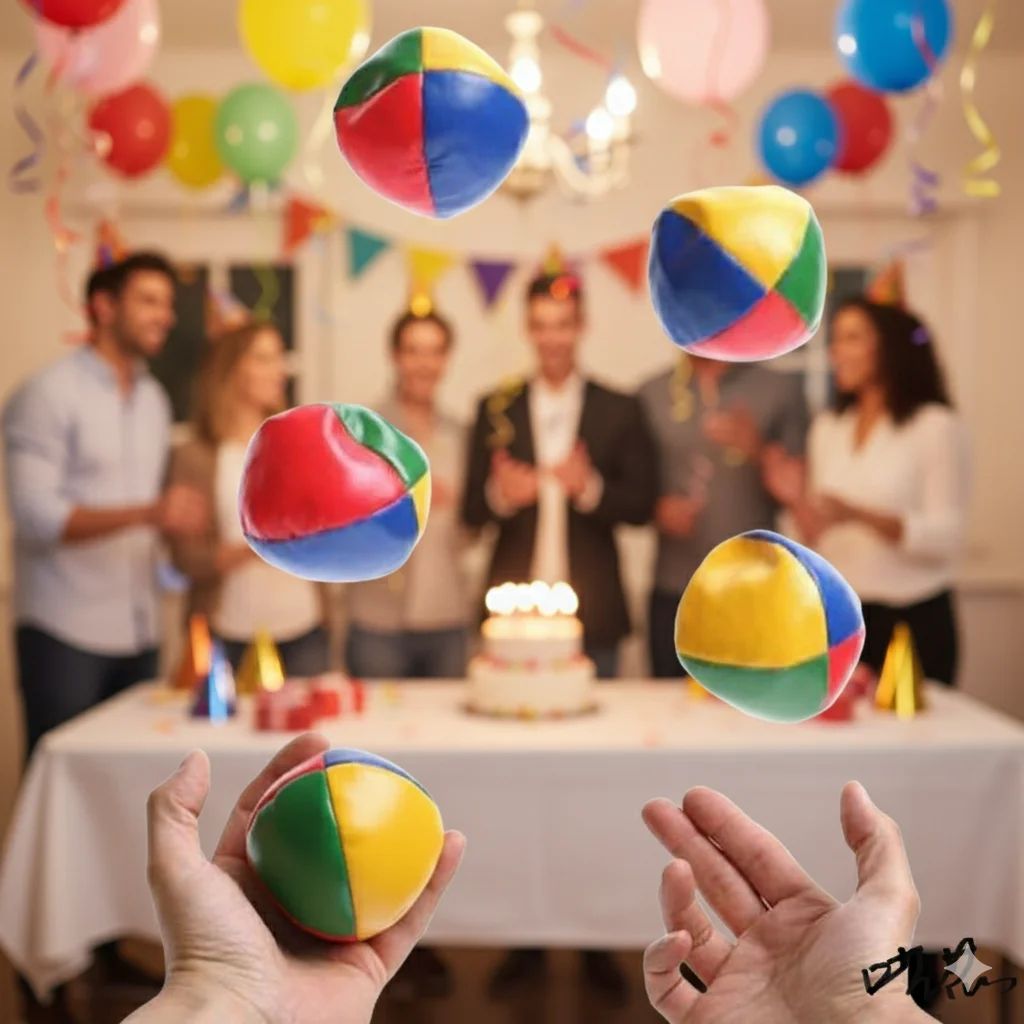 Childrens Outdoor Sport Bal 3 6 Stuks Jongleren Ballen Set Circus Ballen Met 4 Panel Ontwerp Voor Kinderen En volwassenen Outdoor Sport Speelgoed