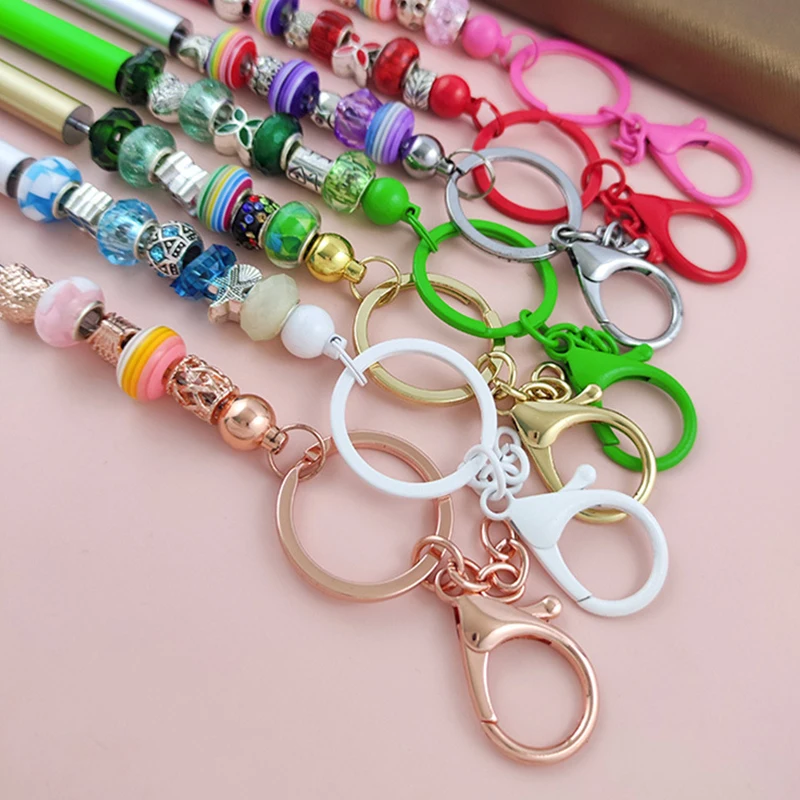 16Pcs No Sharpening Pencil Bead Pencils for Students Paint DIY Beadable Pencil Keychain Beaded Pencils