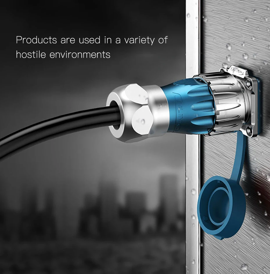 CNLINKO 1/4 Bajonett-Anschluss, USB 3.0, Metallgehäuse, wasserdichter Datenanschluss, IP68-Anschluss, USB-Panel-Mount-Stecker mit 0,5 m Kabel – Detail 12