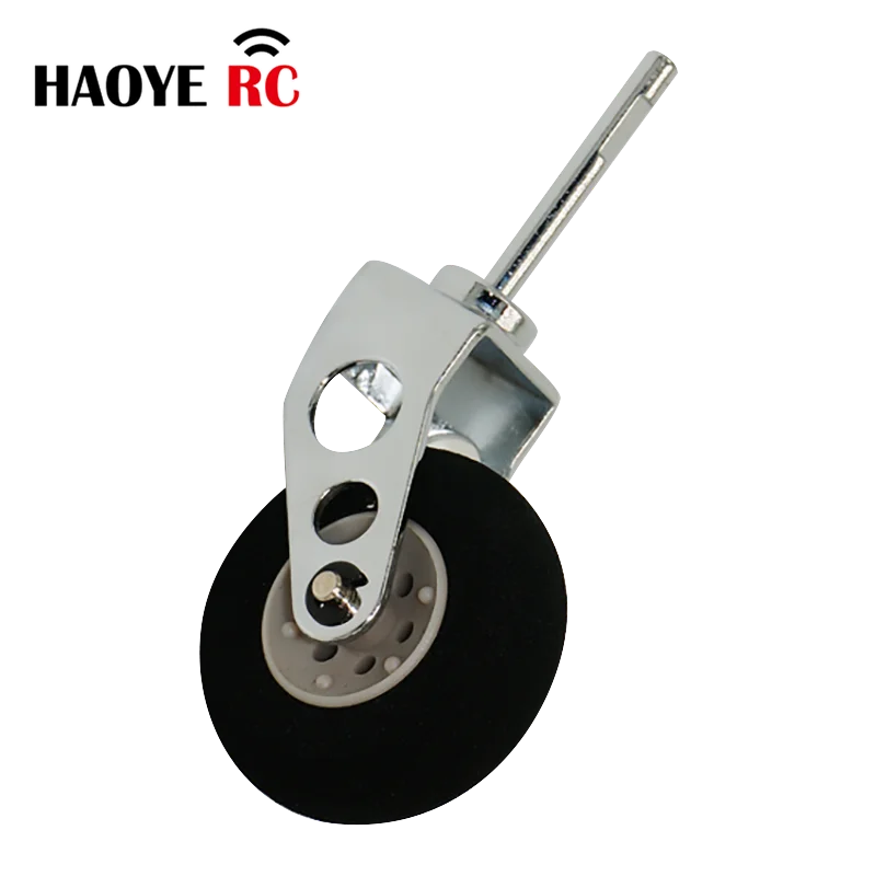 Haoye 1 Set Stainless Steel Tail Wheel Bracket/Metal Lading Gear Tripod With Sponge Wheel RC Accessory