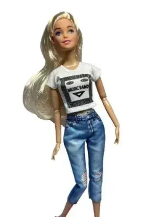 Wholesale Toy accessories gift Casual clothes trousers top pants for your BB FR 1/6 scale dolls BBIKG10