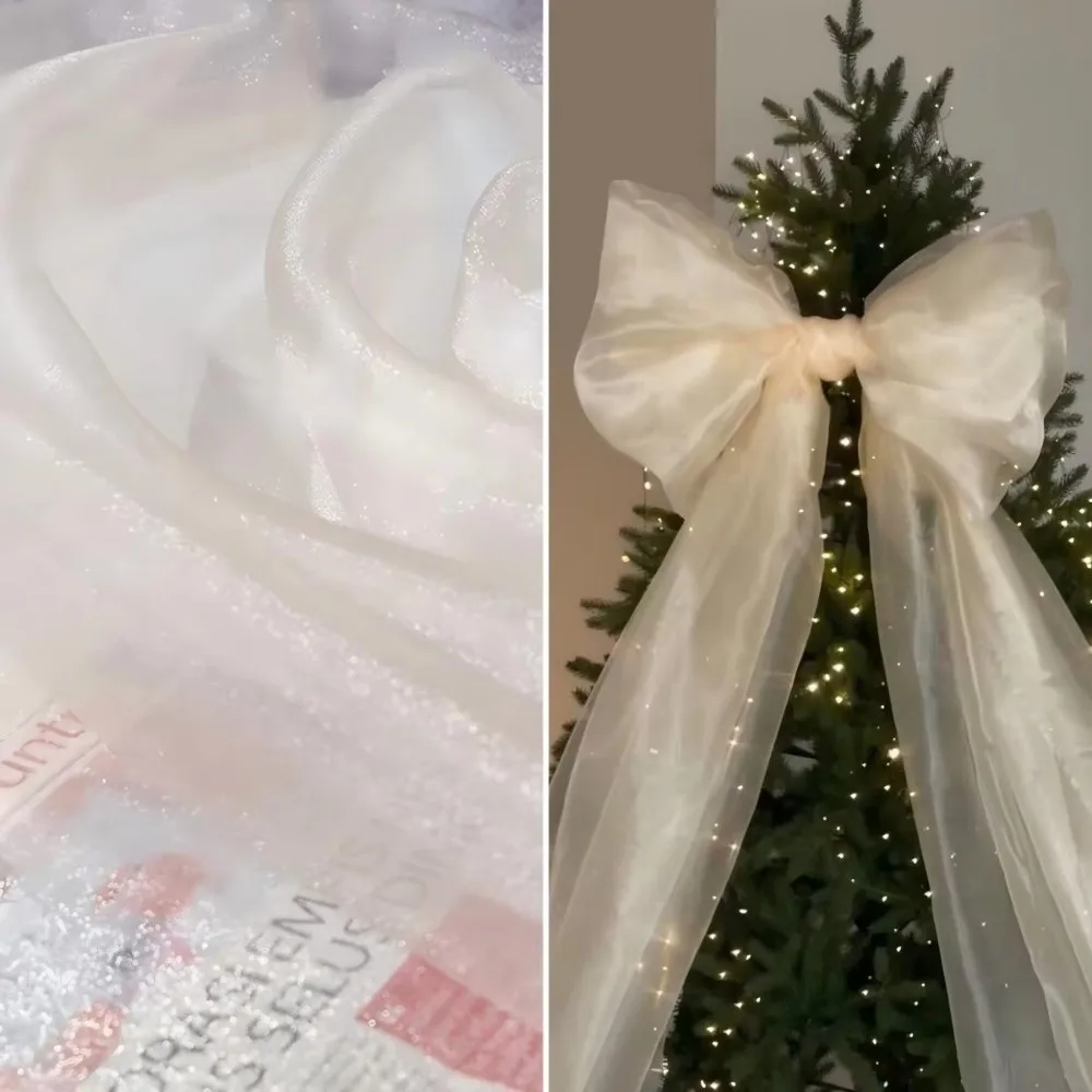 

100*140 см блестящая ткань из органзы, мягкая тюлевая ткань ручной работы, материалы «сделай сам», блестящая флуоресцентная ткань из органзы, сценический свадебный декор