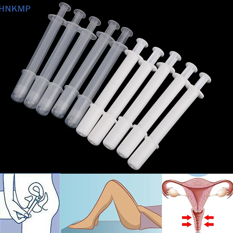 5Pcs Vaginal Applicator Lubricant Injector Syringe Lube Health Care Disposable Anal Nasal Cavity Applicator Launcher Butt Plug