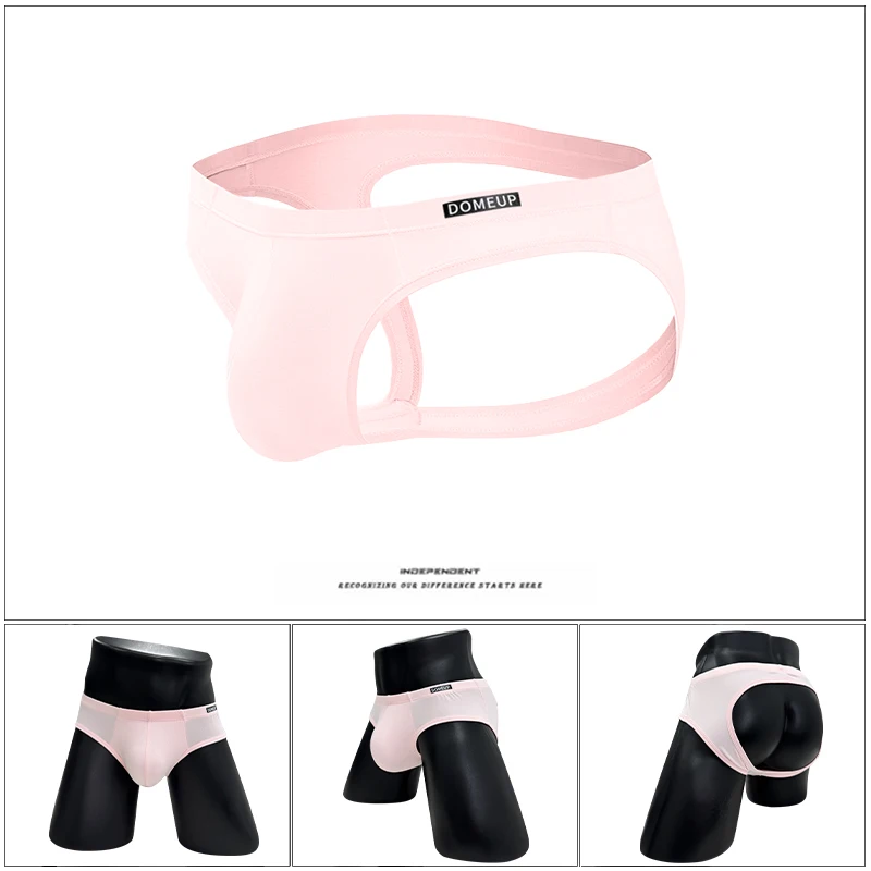 

Мужское нижнее белье, 3 шт., сексуальные трусы-бикини, однотонные, с низкой талией, дышащие, мягкие, для сна, мужские трусы