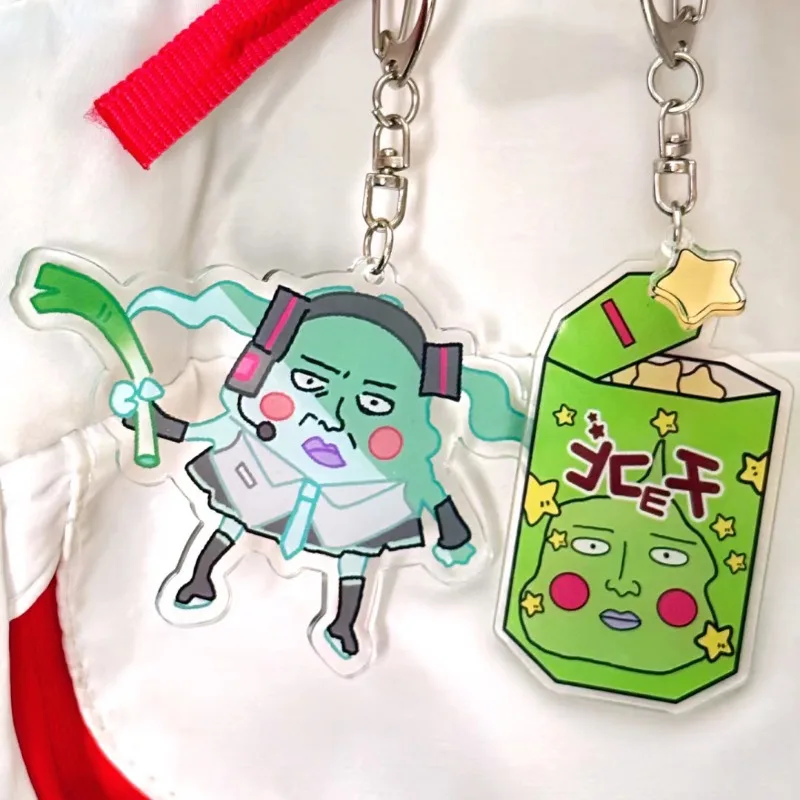 

Хацунэ Мику акриловый брелок аниме забавная сумка кулон пара брелок мультфильм рюкзак Шарм автомобильный брелок ювелирное украшение
