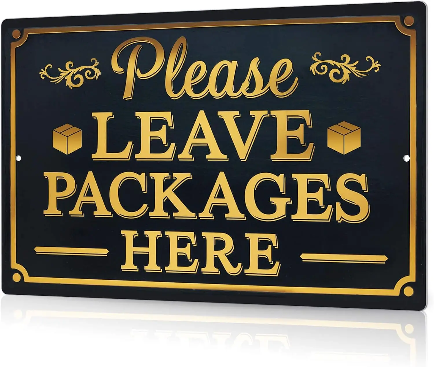 Putuo Decor Please Leave Packages Here Metal Signs Package Signs For Delivery Box Package Delivery Boxes Please Leave Packages H