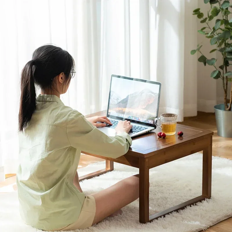 

Solid Wood Bay Window Table Short Table Tatami Bedroom Small