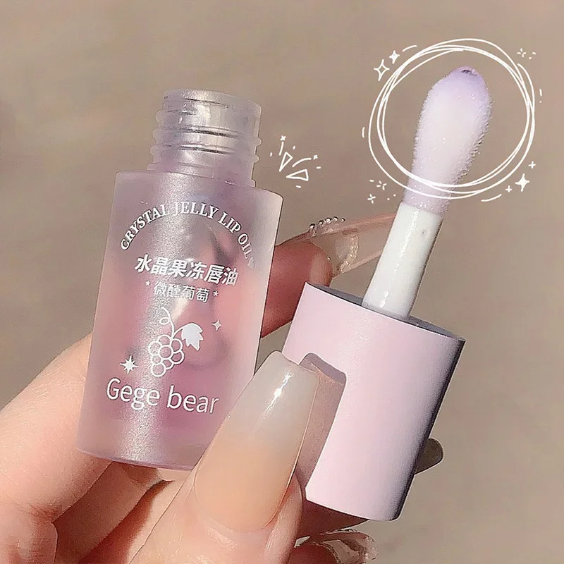 Kristall Gelee Lip Oil Hydrating Plumping Lip Mantel für Lippenstift Feuchtigkeitsspendende Anti-rissbildung Nähren Lip Plumper Serum Lippen Pflege