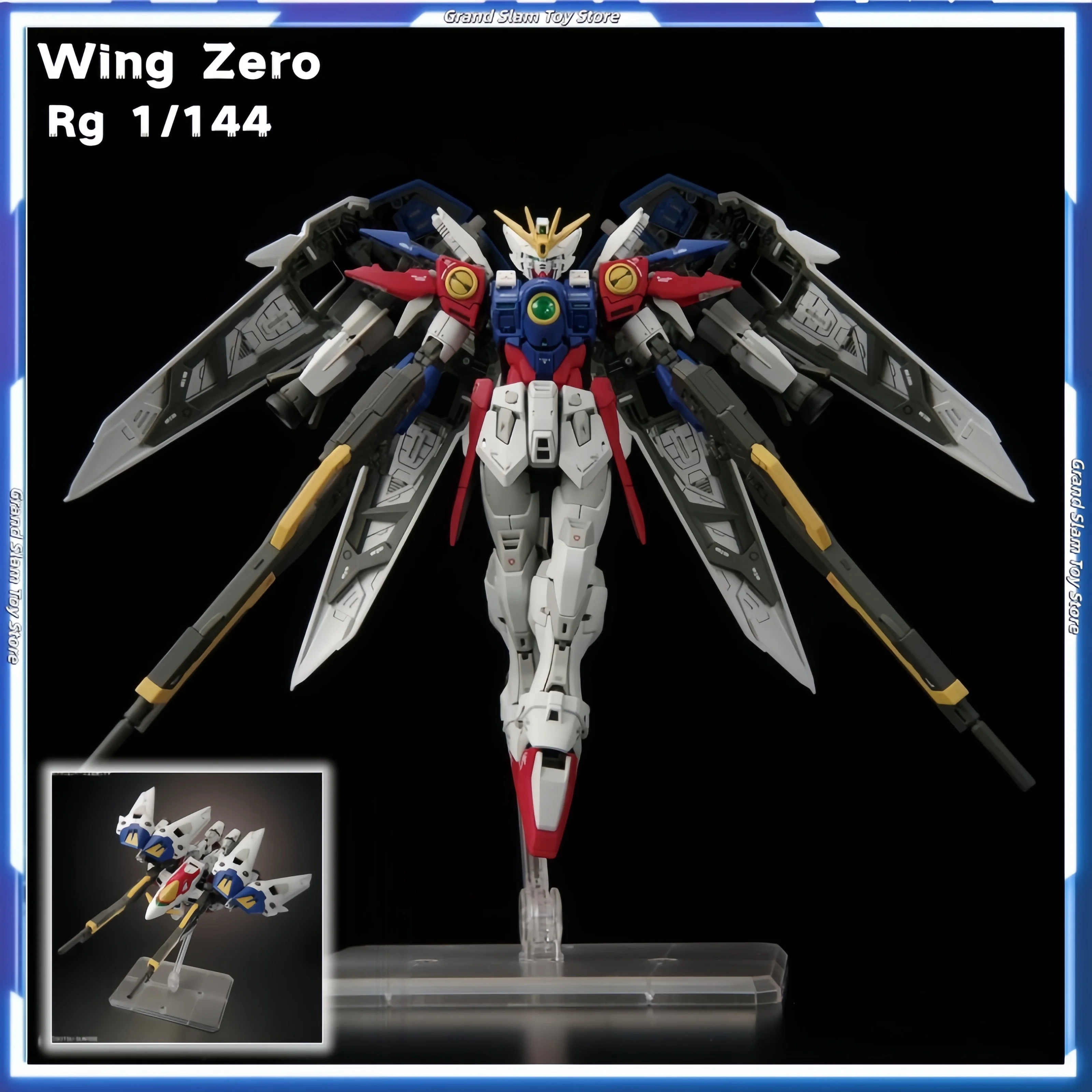 

In Stock Original Rg 1/144 Wing Zero Anime Action Figure Pvc Assembly Model Toys Collectible Desk Model Birthday Gifts Toys