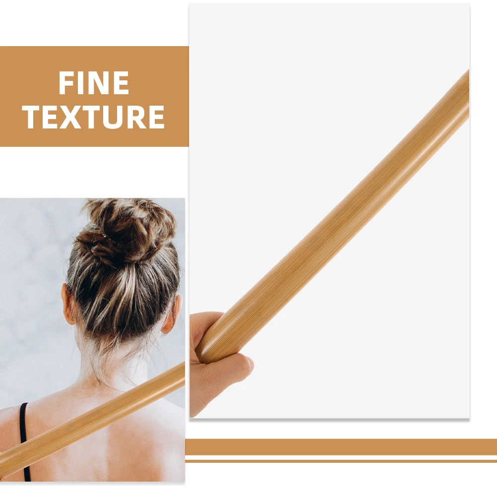 

Bamboo Massage Stick Manual Back Massager Tool Shoulder Muscle Fatigue Relief Durable Body Scraper Light Brown for Acupoint