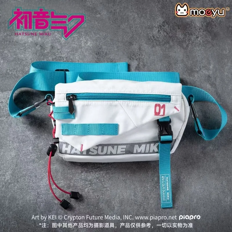 

New Product Hatsune Miku Single Shoulder Crossbody Bag Large Capacity Chest Bag Sports Fitness Outdoor Activities Waist Backpack