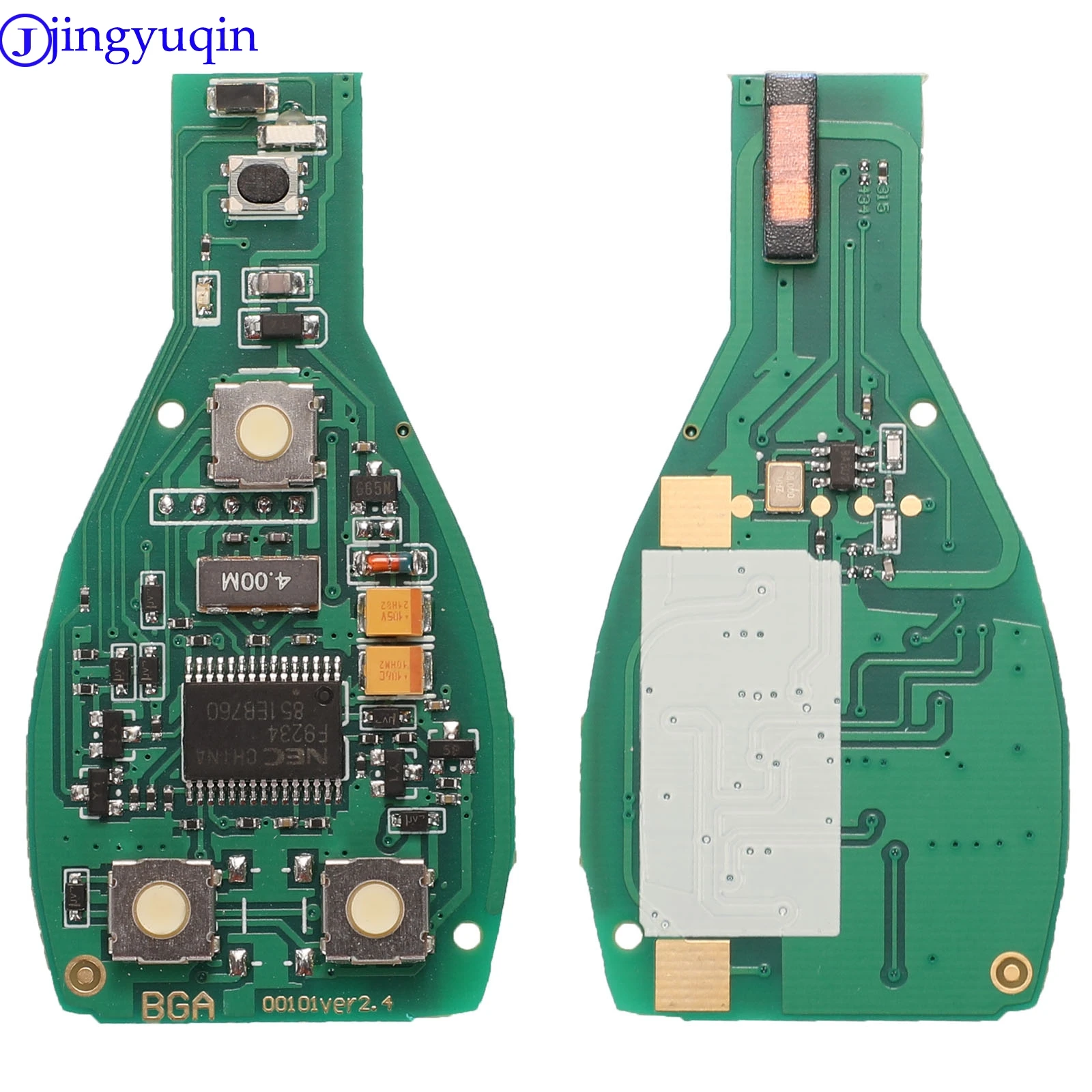 Jingyuqin-メルセデスベンツ車用のスマートリモコンキー,2000チャンネルサポート,315MHz,433.92MHz,3つのボタン,オリジナル