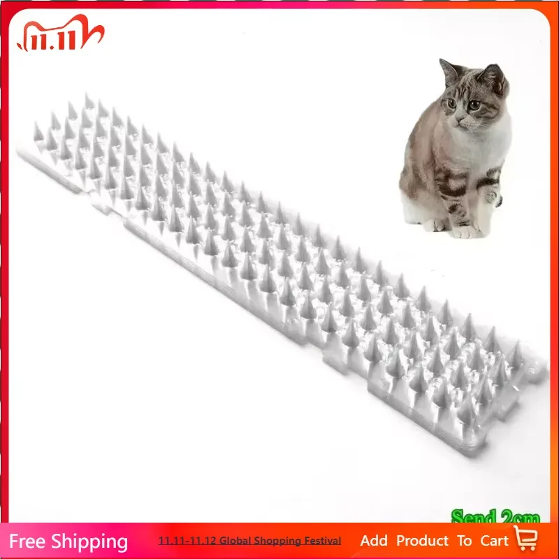 

Outdoor Transparent Clear PET Bird Defender Spikes Strips for Indoor Outdoor use Keep Pigeon, Squirrel Off