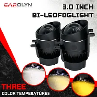 Lente de Luz Antiniebla Carolyn para Toyota Corolla/Yaris/Auris/Camry/Fortuner/Prius/RAV4, Lente de Proyector Bi-LED Hiperboloide, Auto Tuning 3.