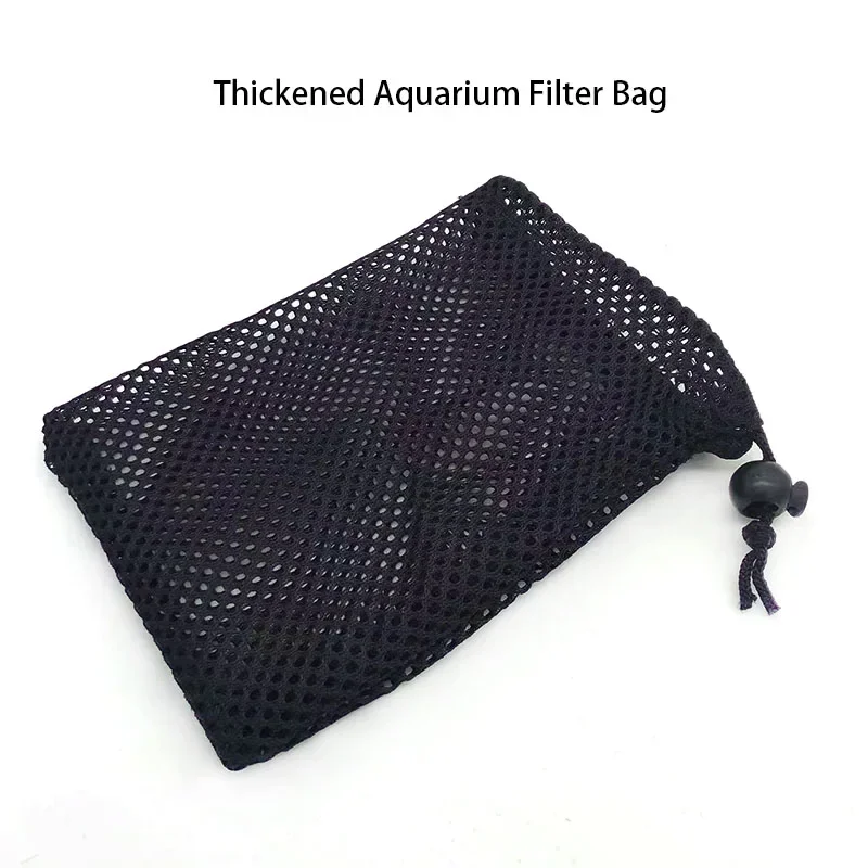 2pcs Thickened Bag Aquarium Mesh Bag Aquarium Pond Filter Net Bag For Bio Ball Carbon Media Aquarium Fish Tank Isolation Bag